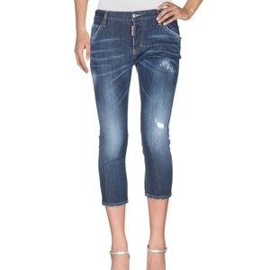 DSQUARED2 Denim capris, size 4 Blue